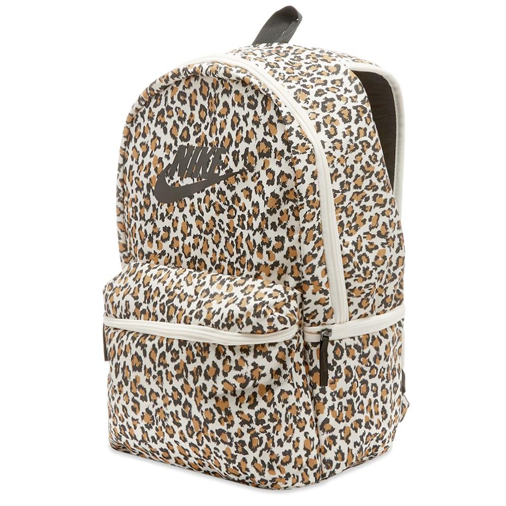nike sportswear leopard heritage backpack