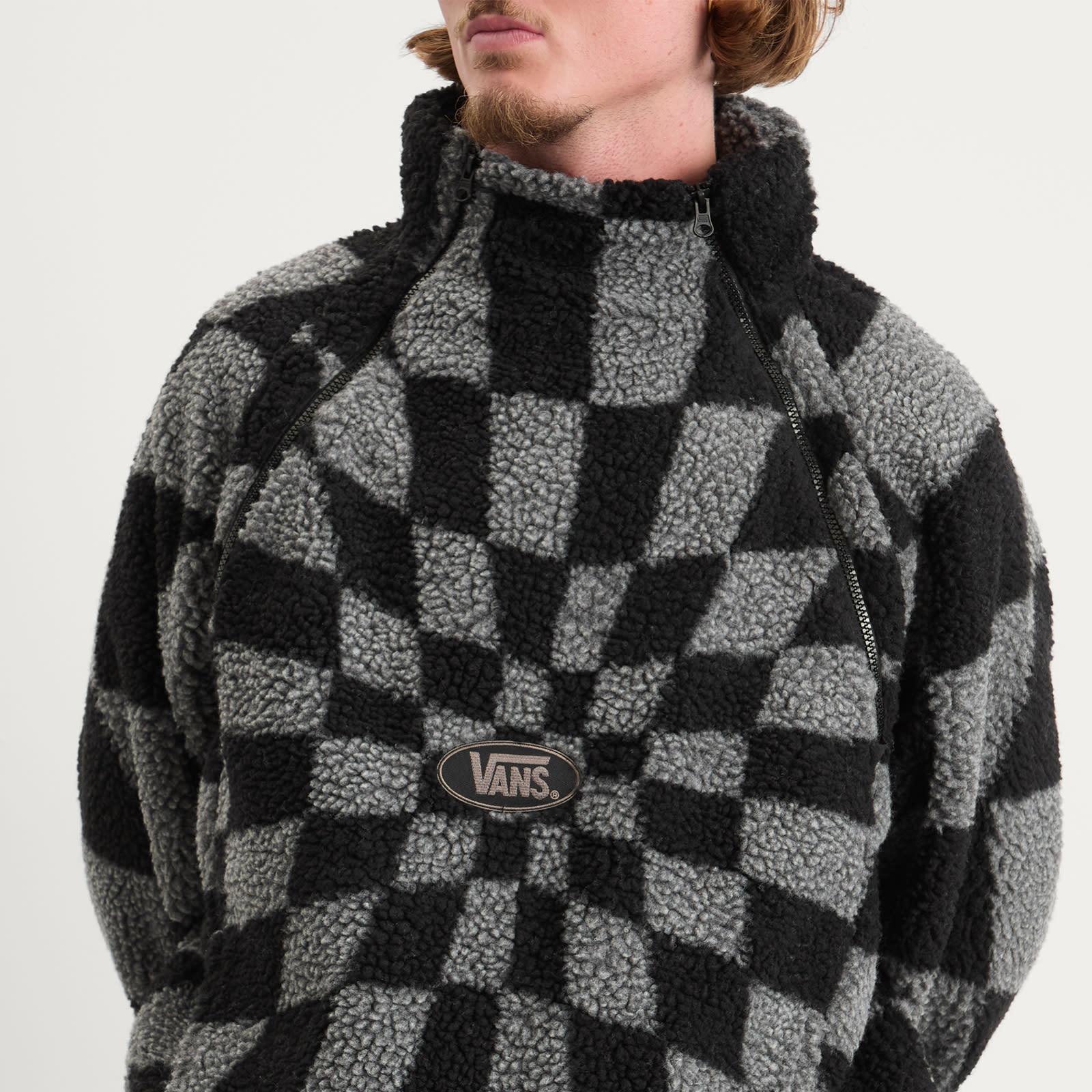 Vans X A.O.D. Relief Check Fleece in Black for Men | Lyst UK