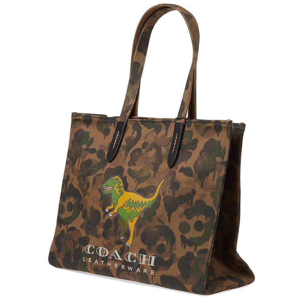 COACH Canvas Rexy Camo Tote Bag in Brown - Lyst