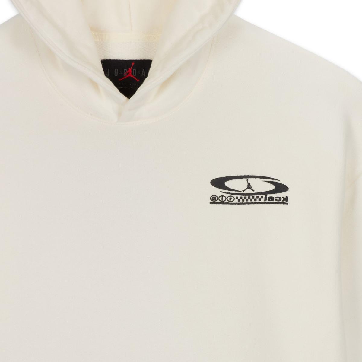 Travis Scott × NIKE Jordan★Sail ロゴ パーカー White 送関込 Nike X Travis Scott Jumpman Jack Pull Over Hoodie in White