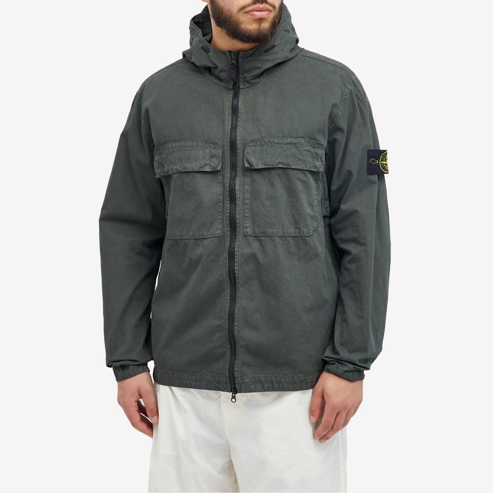 STONE ISLAND NY HOODED OVERSHIRT Stone Island Nyco Hooded