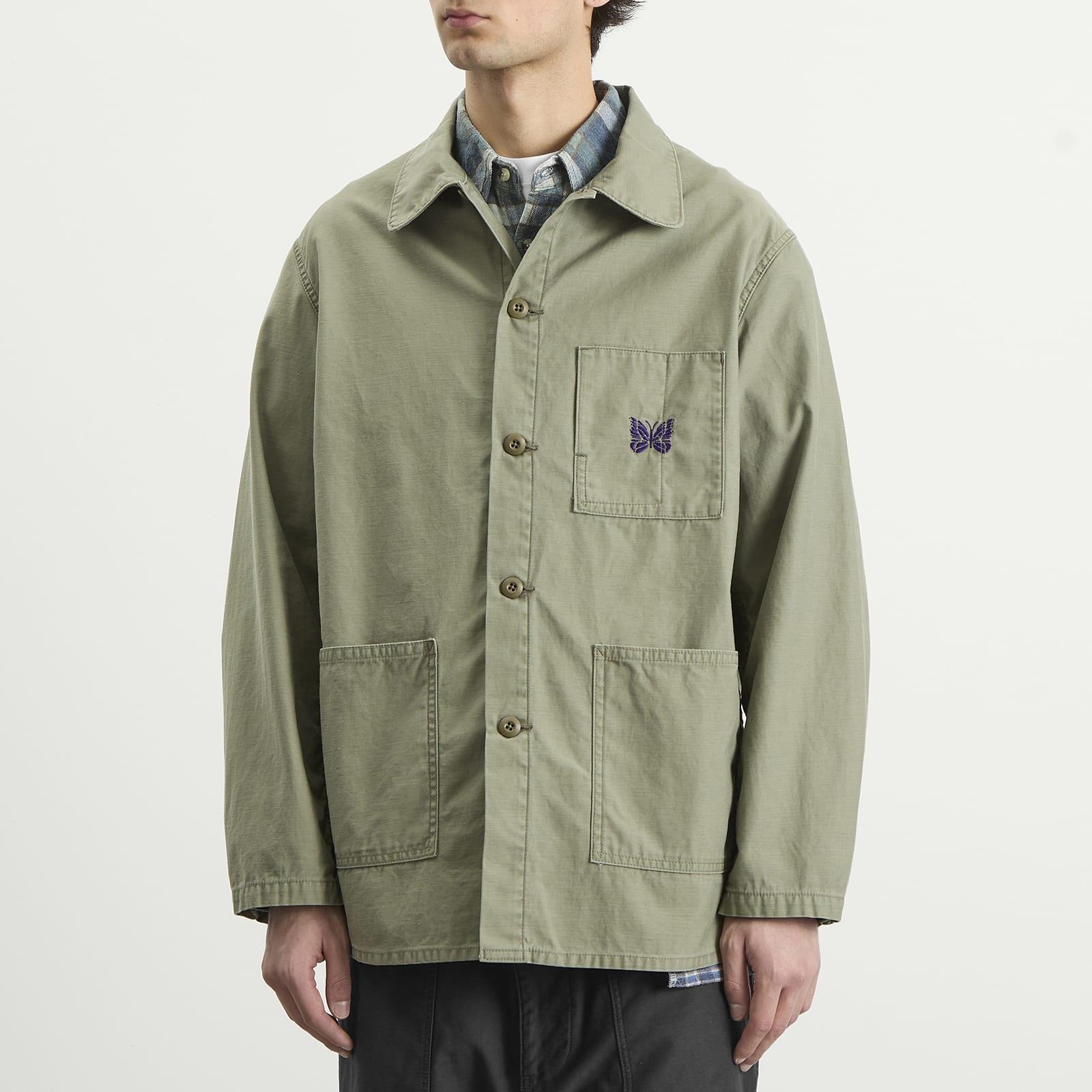 Needles Reversed Sateen Coverall Jacket in Green for Men | Lyst