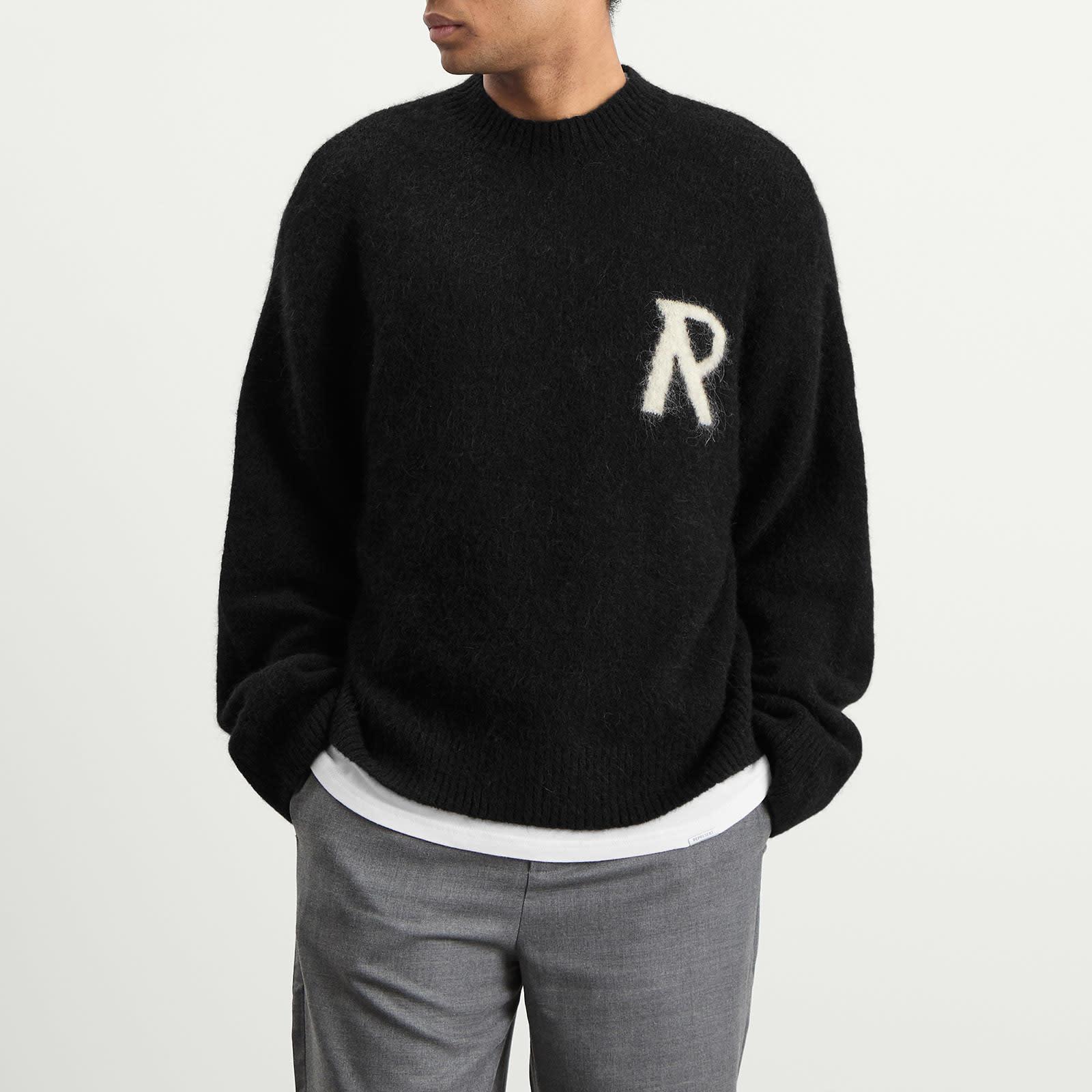 Represent Logo Knit Jumper in Black for Men | Lyst