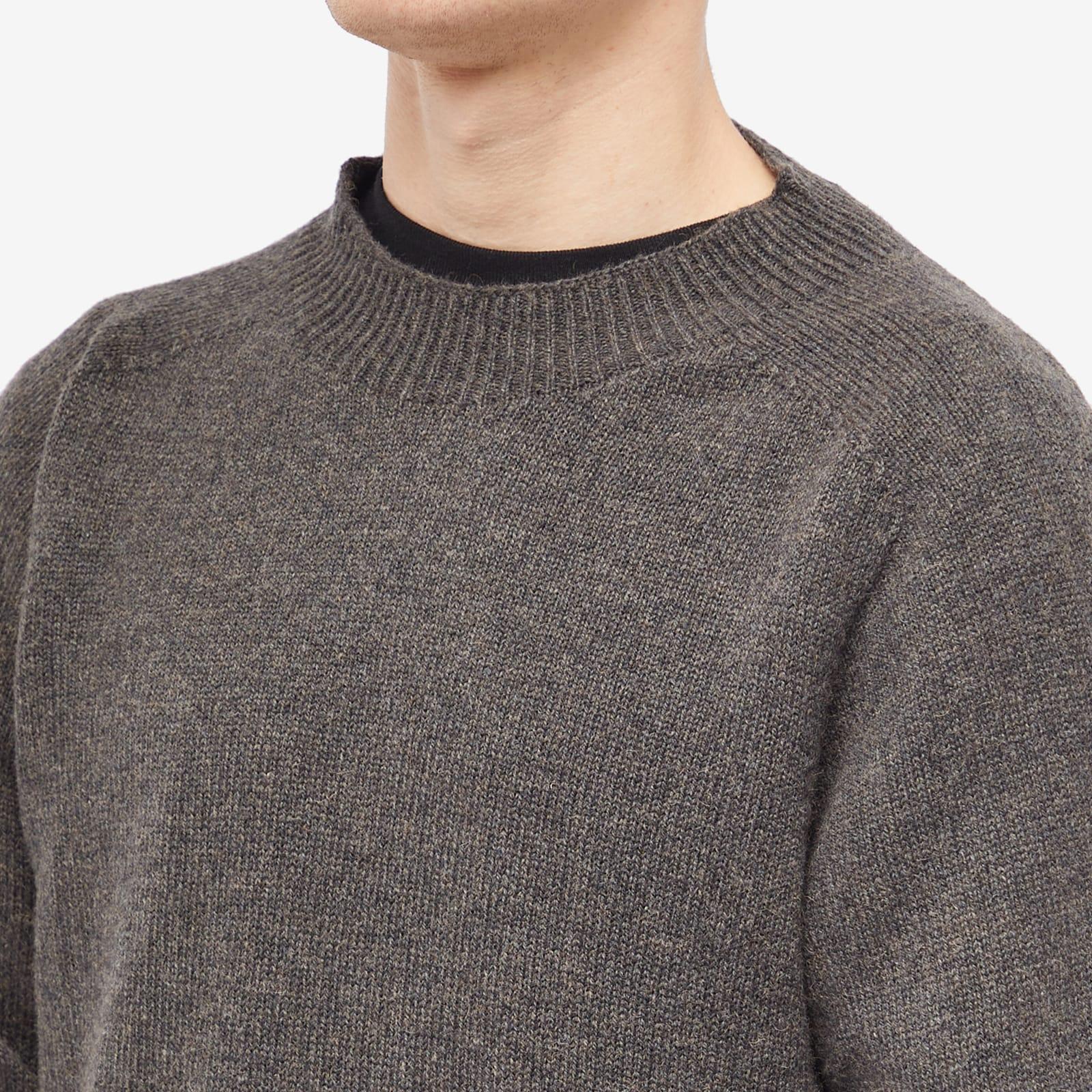 Margaret Howell Saddle Crew Knit in Gray for Men | Lyst