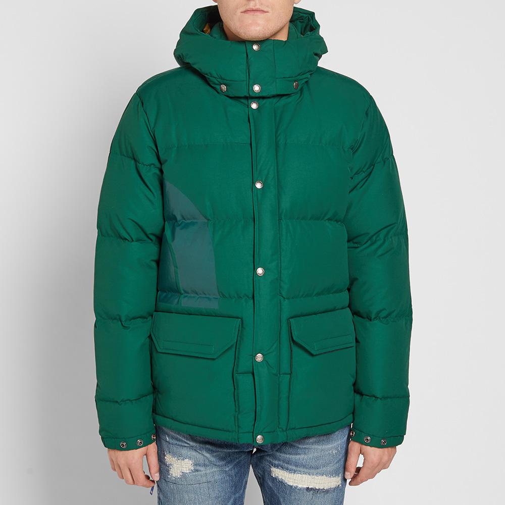 the north face green puffer jacket