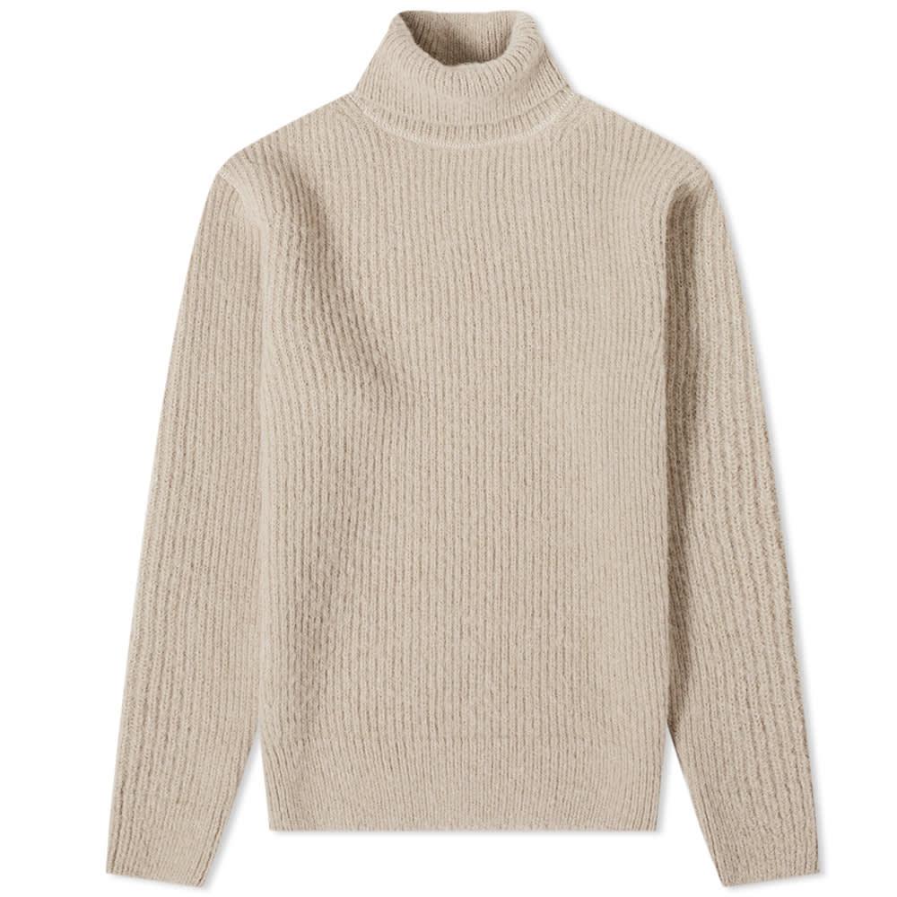 Our Legacy Submarine Roll Neck Knit in Natural for Men | Lyst