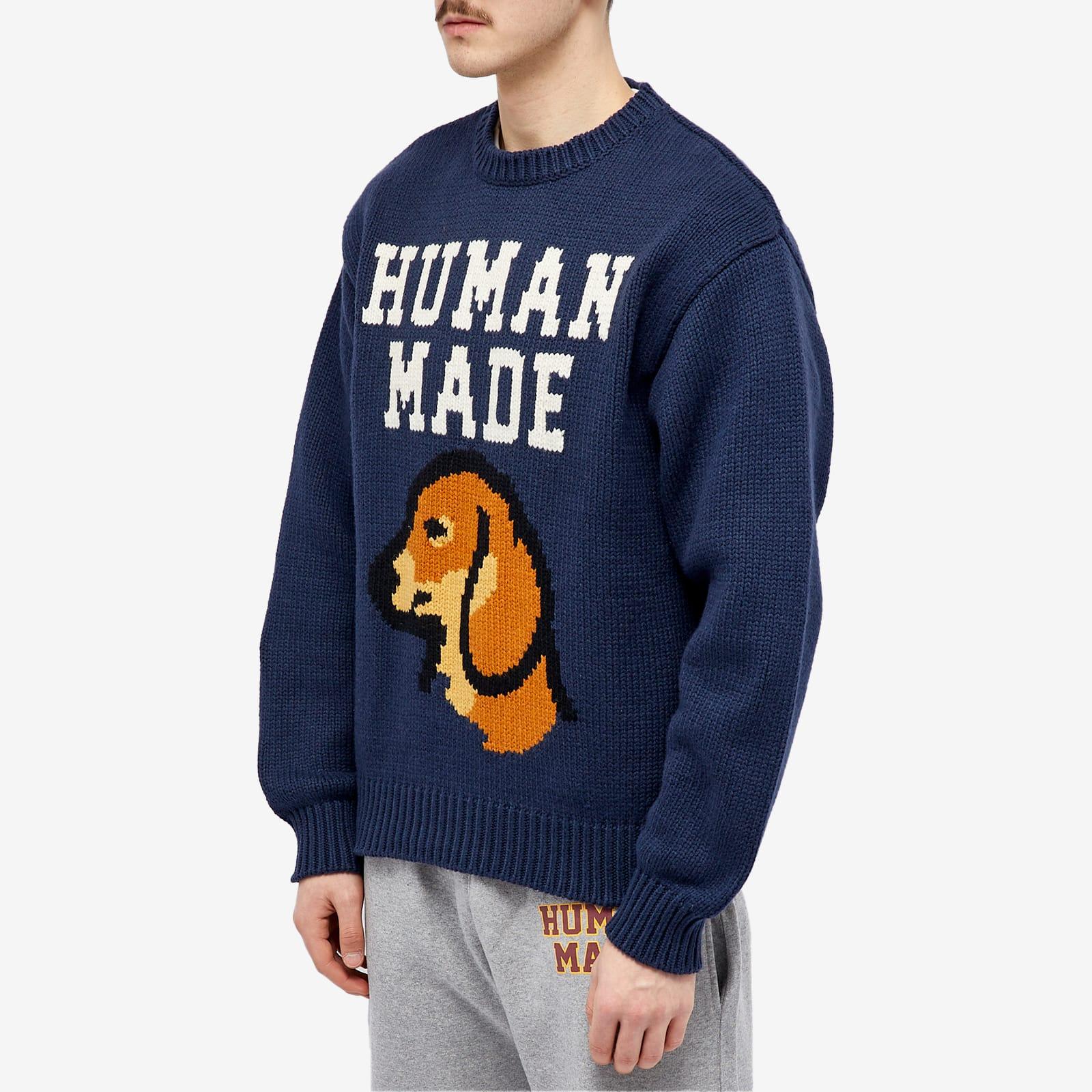 Human Made Dachs Knit Sweater in Blue for Men | Lyst Human Made Dachs Knit Sweater in Blue for Men | Lyst