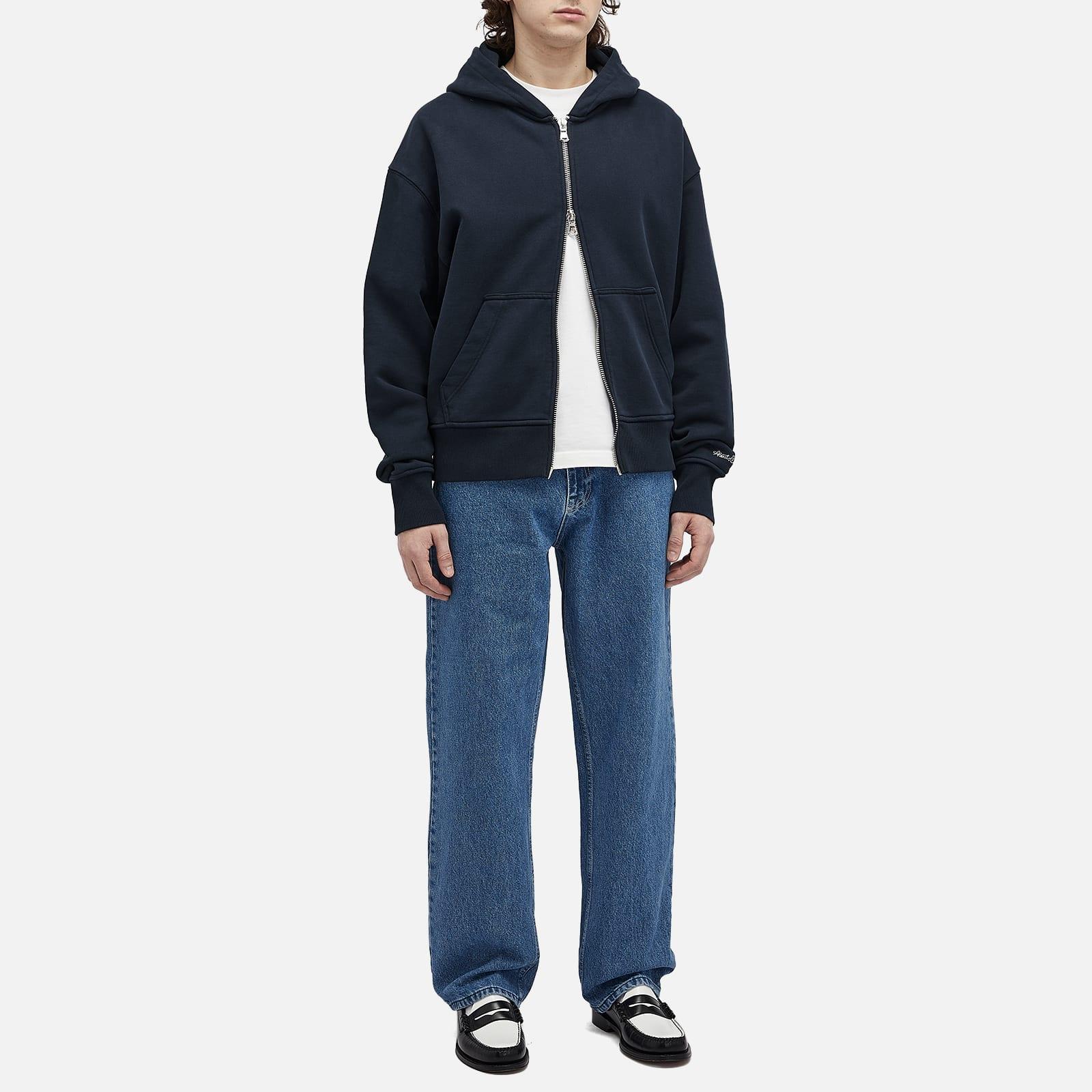 About Blank Chain Stitch Zip Hoodie in Blue | Lyst UK