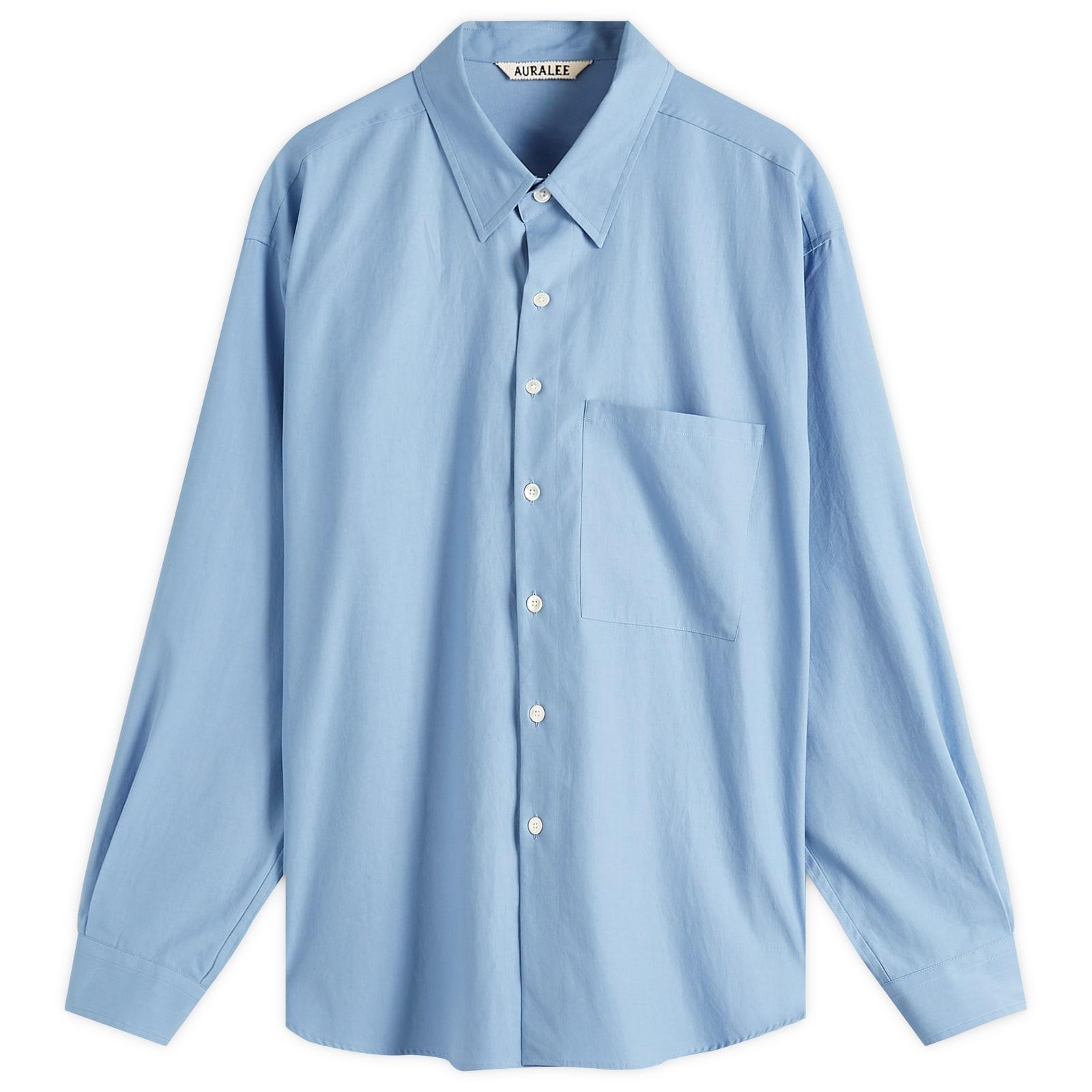 AURALEE Washed Finx Twill Big Shirt in Blue for Men | Lyst UK