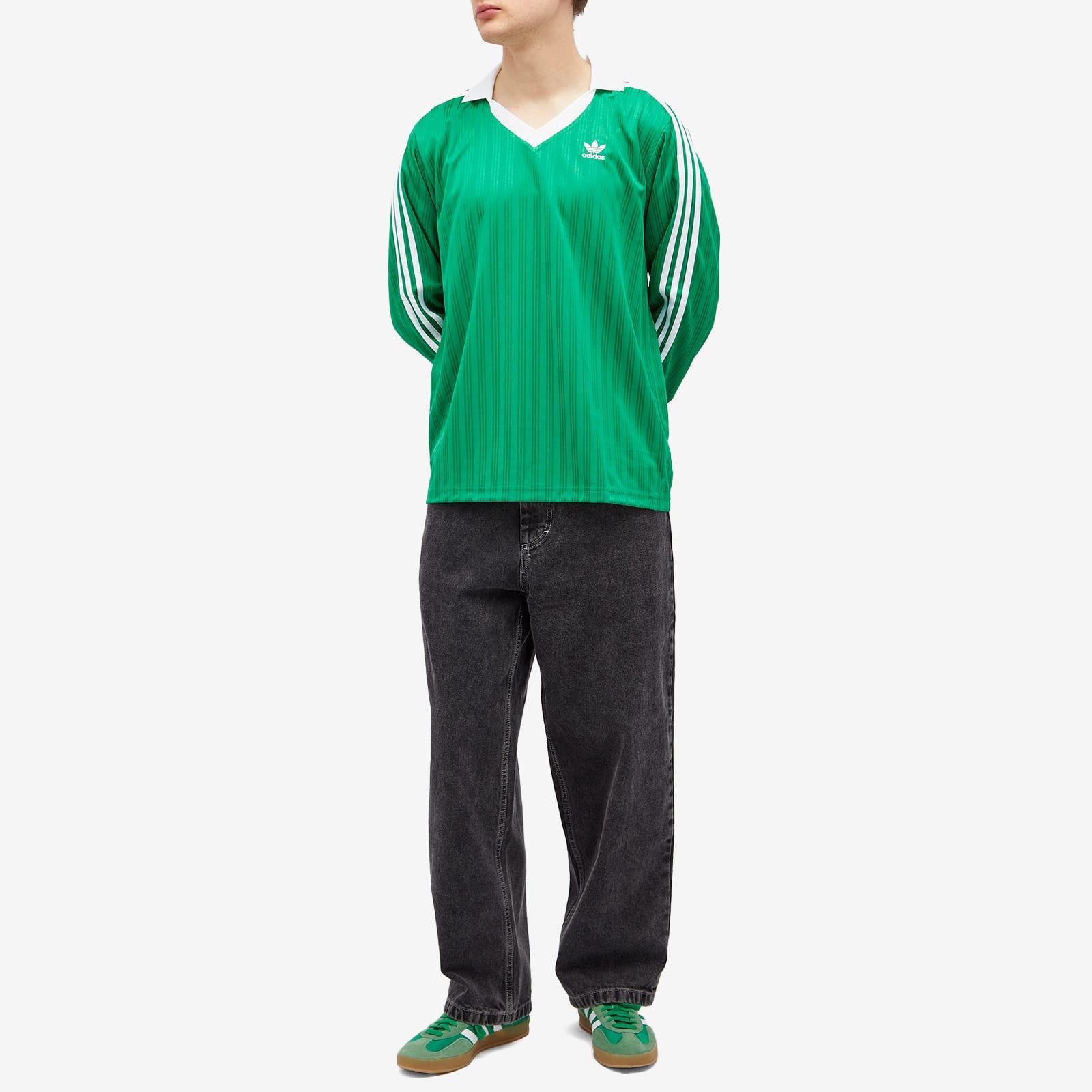 adidas Pique Long Sleeve in Green for Men | Lyst