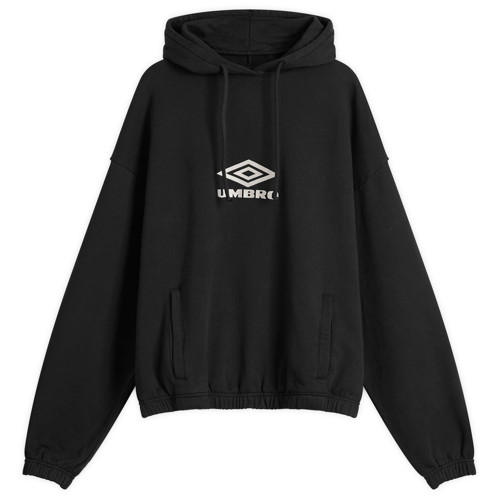 【UMBRO】 UMB X SLAM JAM MASK OG LOGO HOODIE BLACK Men's Logo Masked Hoodie Washed Black – Slam Jam®