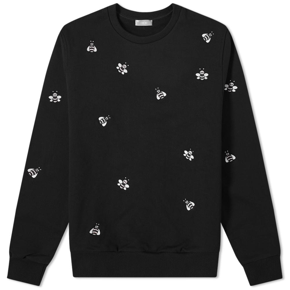 Dior Homme X Kaws Bee Embroidered Sweatshirt in Black for Men | Lyst