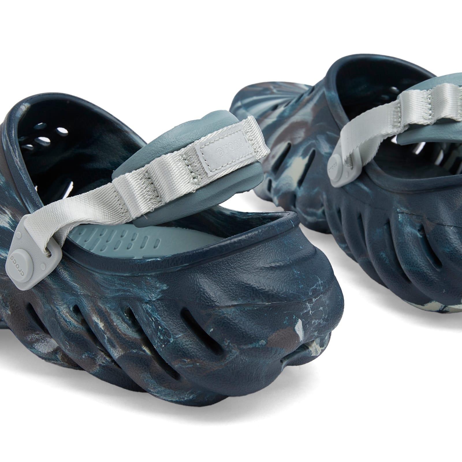 Echo Marbled Blue Slip-On Clogs Marbled Echo crocs. Very nice on foot and probably the most  main image 2