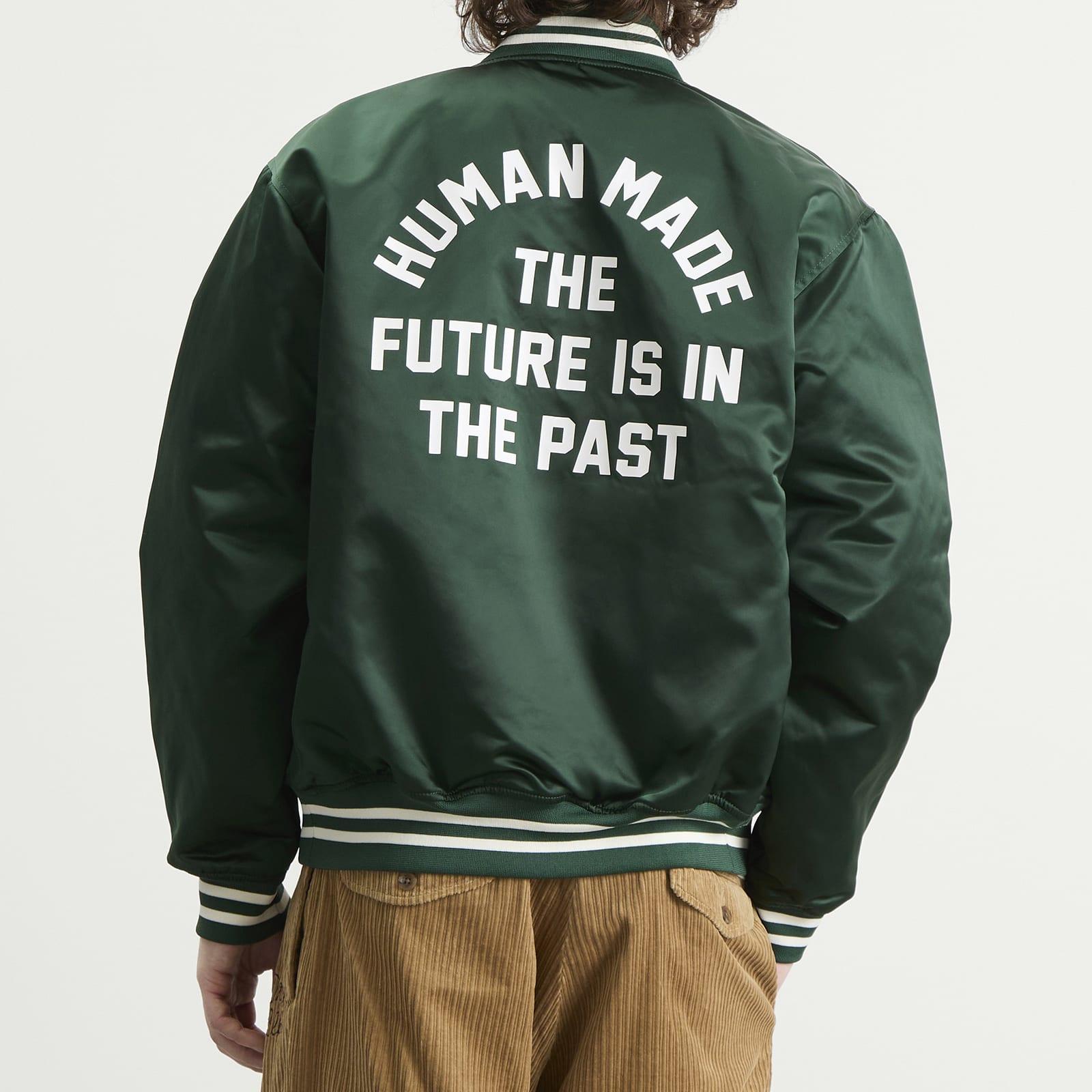 Human Made Nylon Stadium Jacket in Green for Men | Lyst