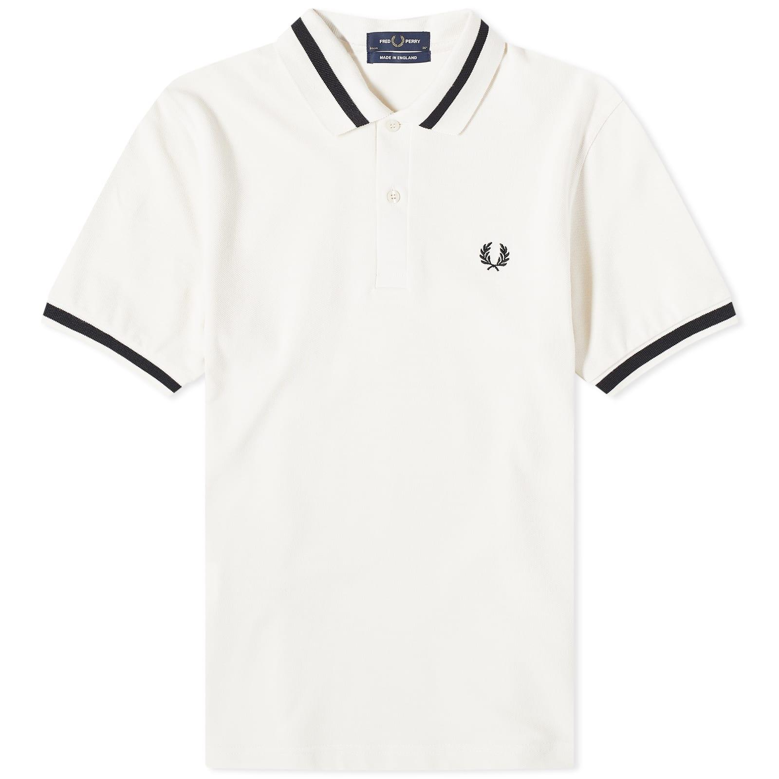 Fred Perry Single Tipped Polo Shirt in White for Men | Lyst