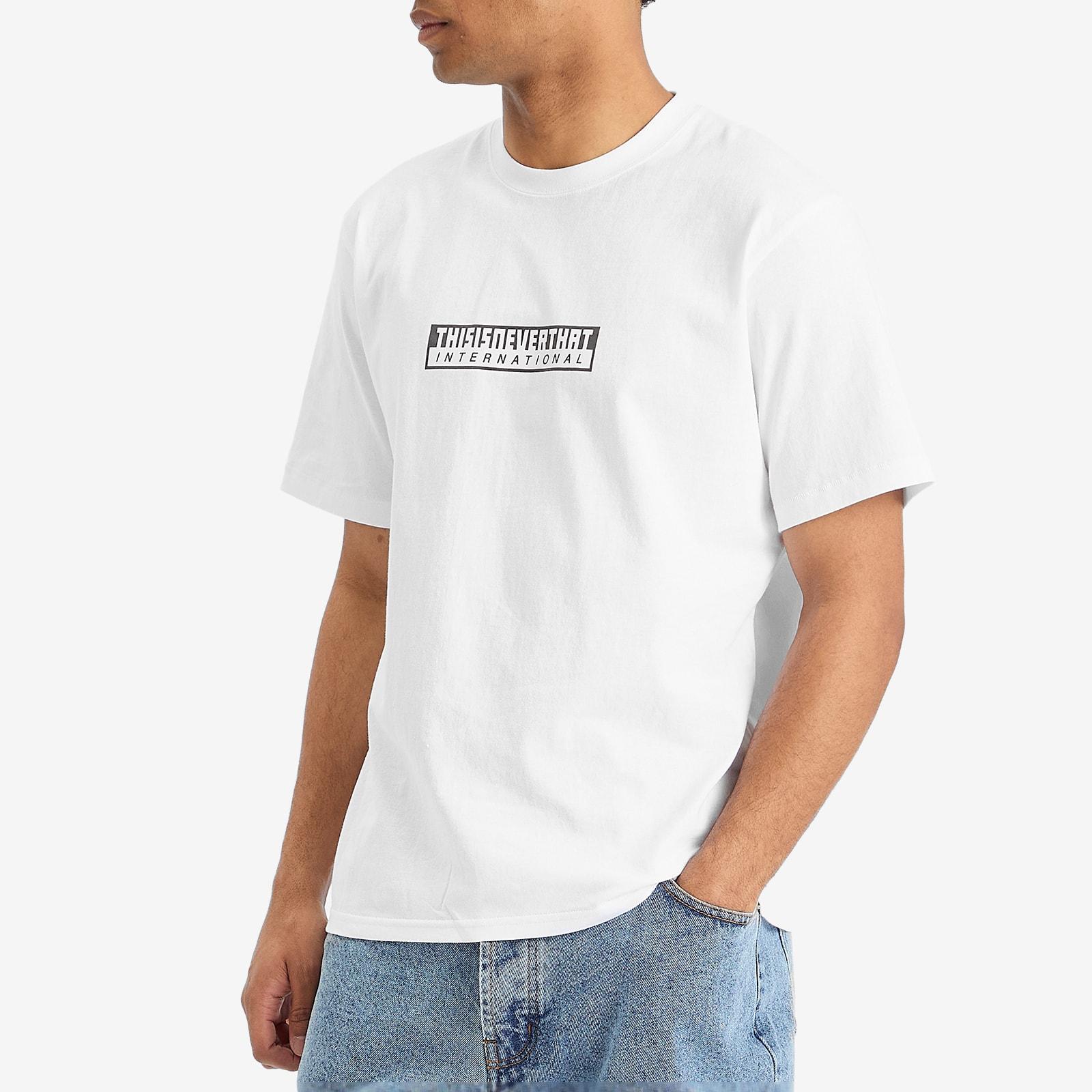 ★thisisneverthat★ TNT International Tee White TN251TTSST11 thisisneverthat Tnt International T-Shirt in White for Men
