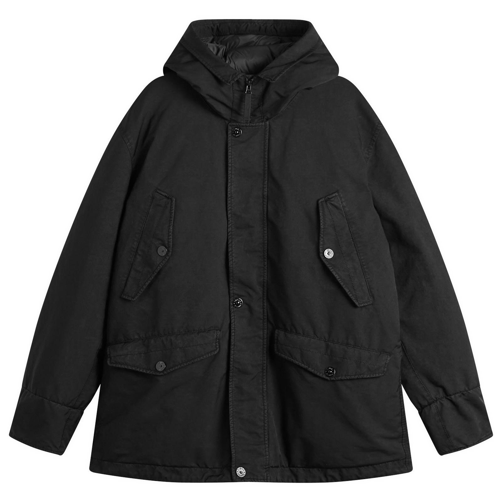 Stone Island Ghost David-Tc Parka Jacket in Black for Men | Lyst