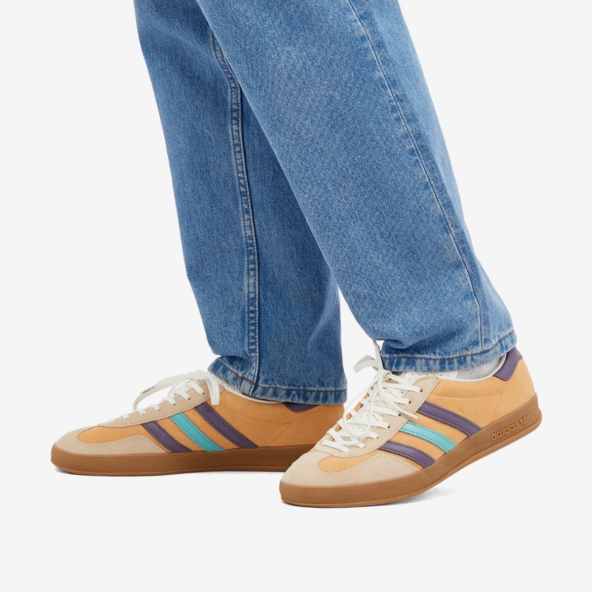 adidas gazelle silver green womens Adidas Gazelle Indoor Glow Orange Shadow Violet