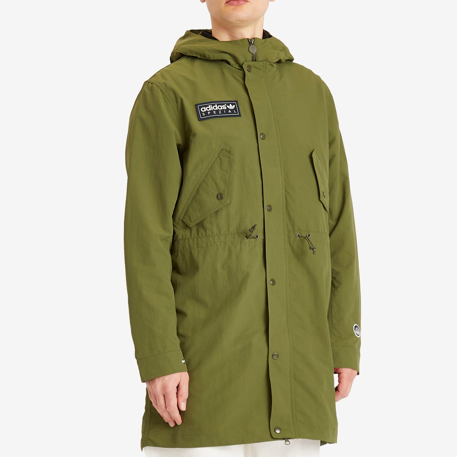 adidas Halewood Spzl Parka Jacket in Green for Men | Lyst UK