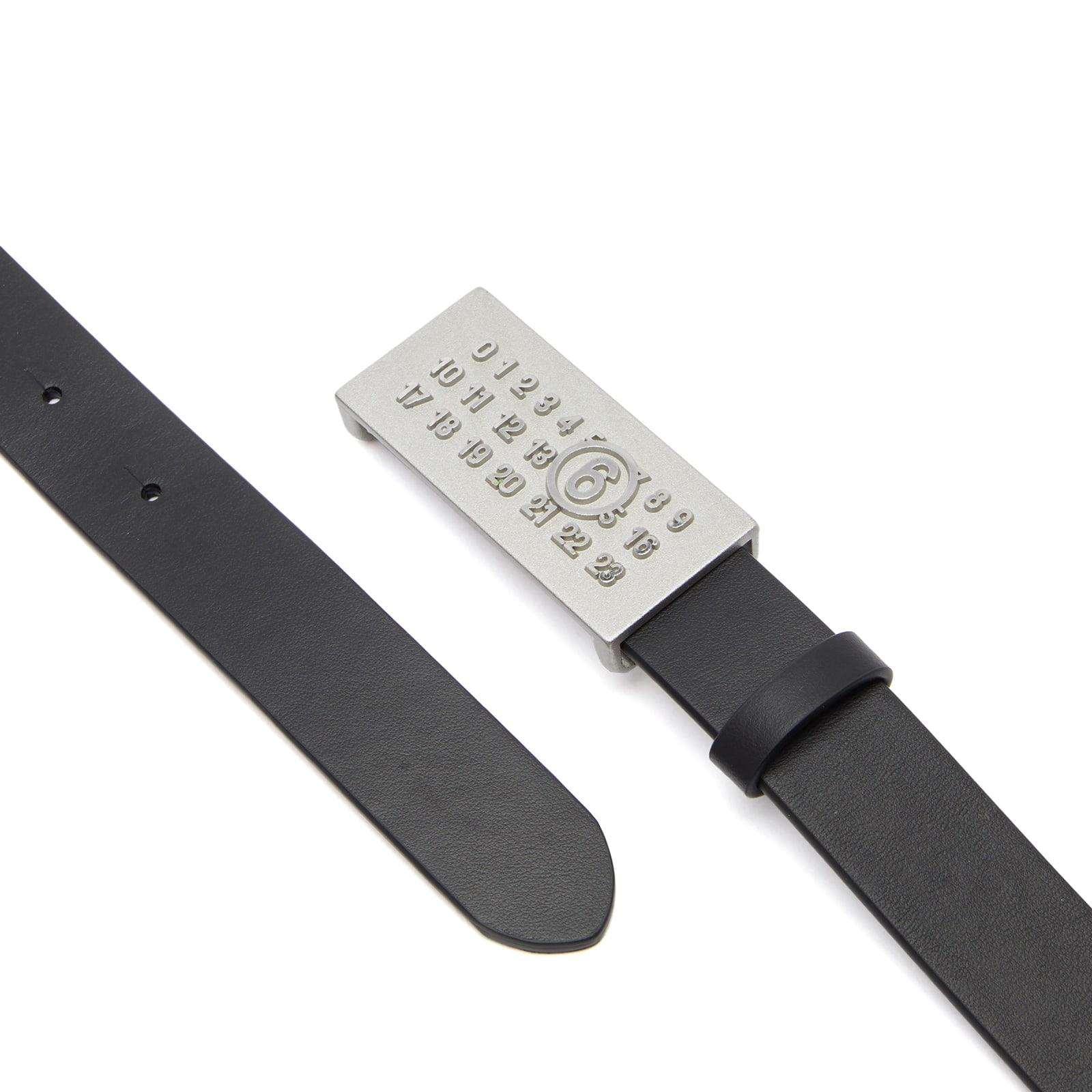MM6 by Maison Margiela Number Logo Belt in Black for Men | Lyst