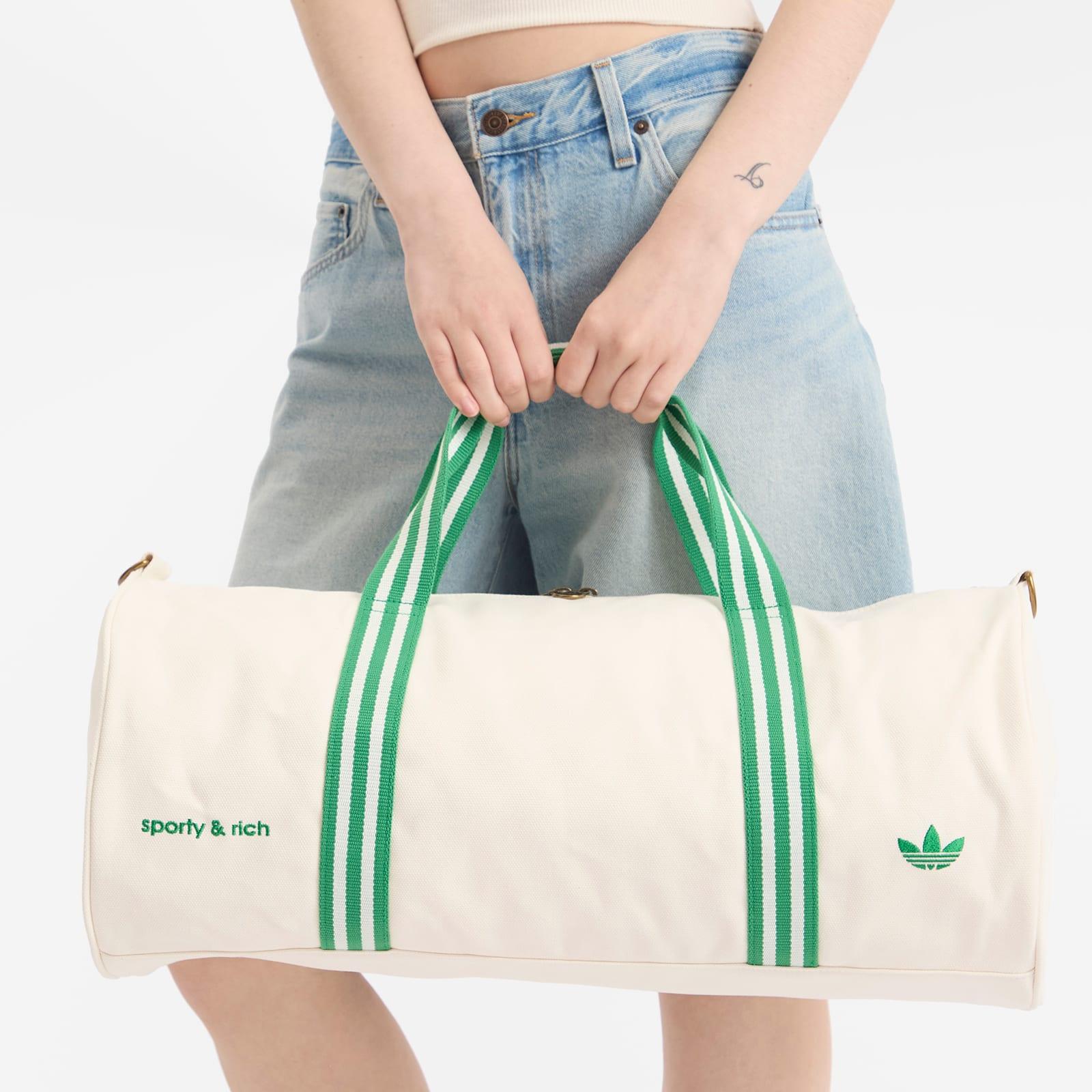 ● SPORTY & RICH X ADIDAS ● CANVAS BAG duffle gym adidas Sporty & Rich Canvas Bag - White | Free Shipping with