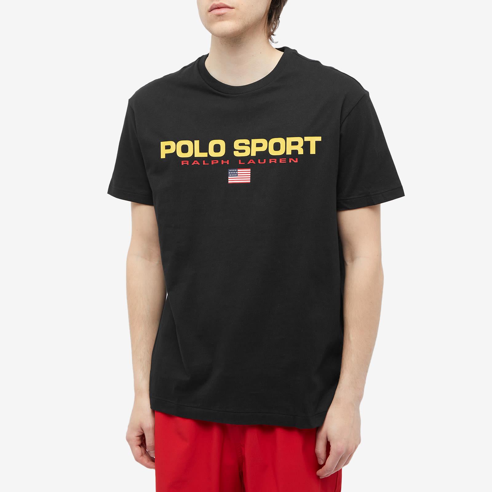 Black polo sport t outlet shirt