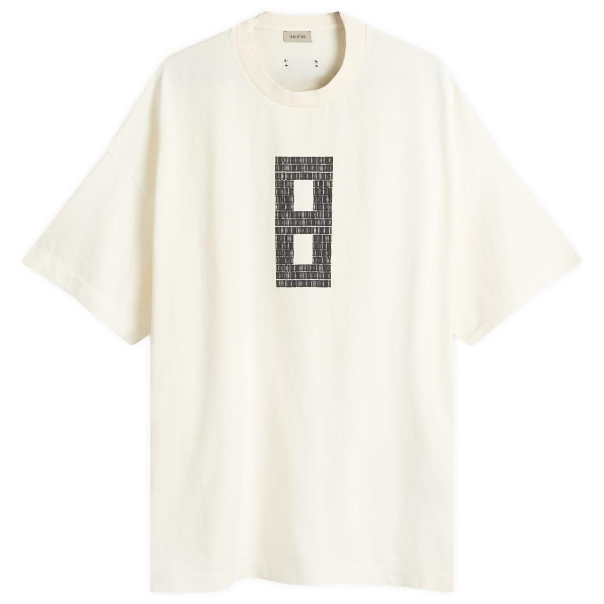 Fear of God フェアオブゴッド / 8 Print Short Sleeved T-Shirt Fear Of God 8 Print Short Sleeved T-Shirt in White for Men