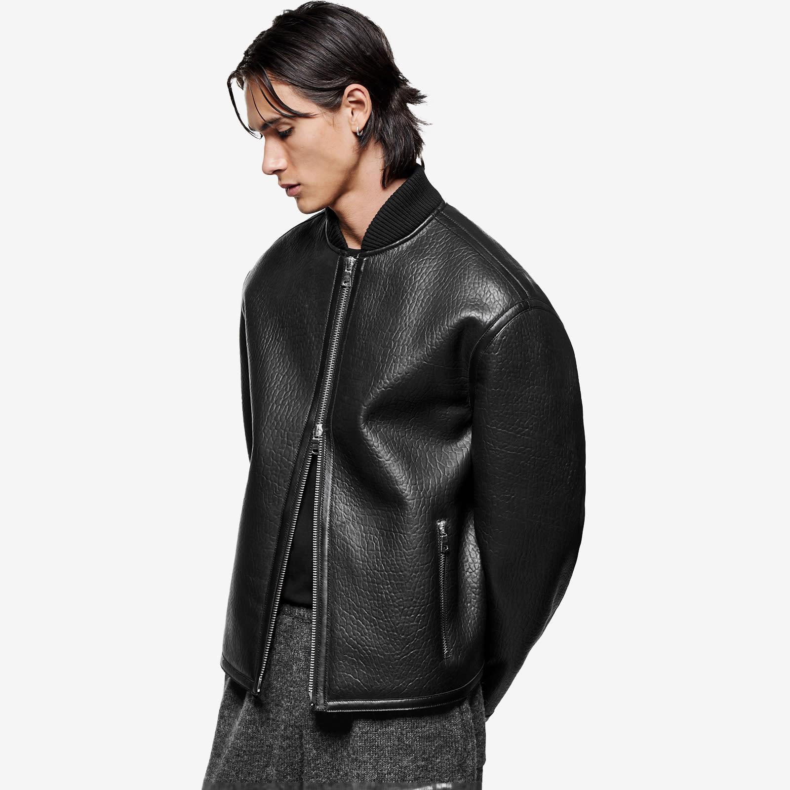 MKI Miyuki-Zoku Shearling Bomber Jacket in Black for Men | Lyst