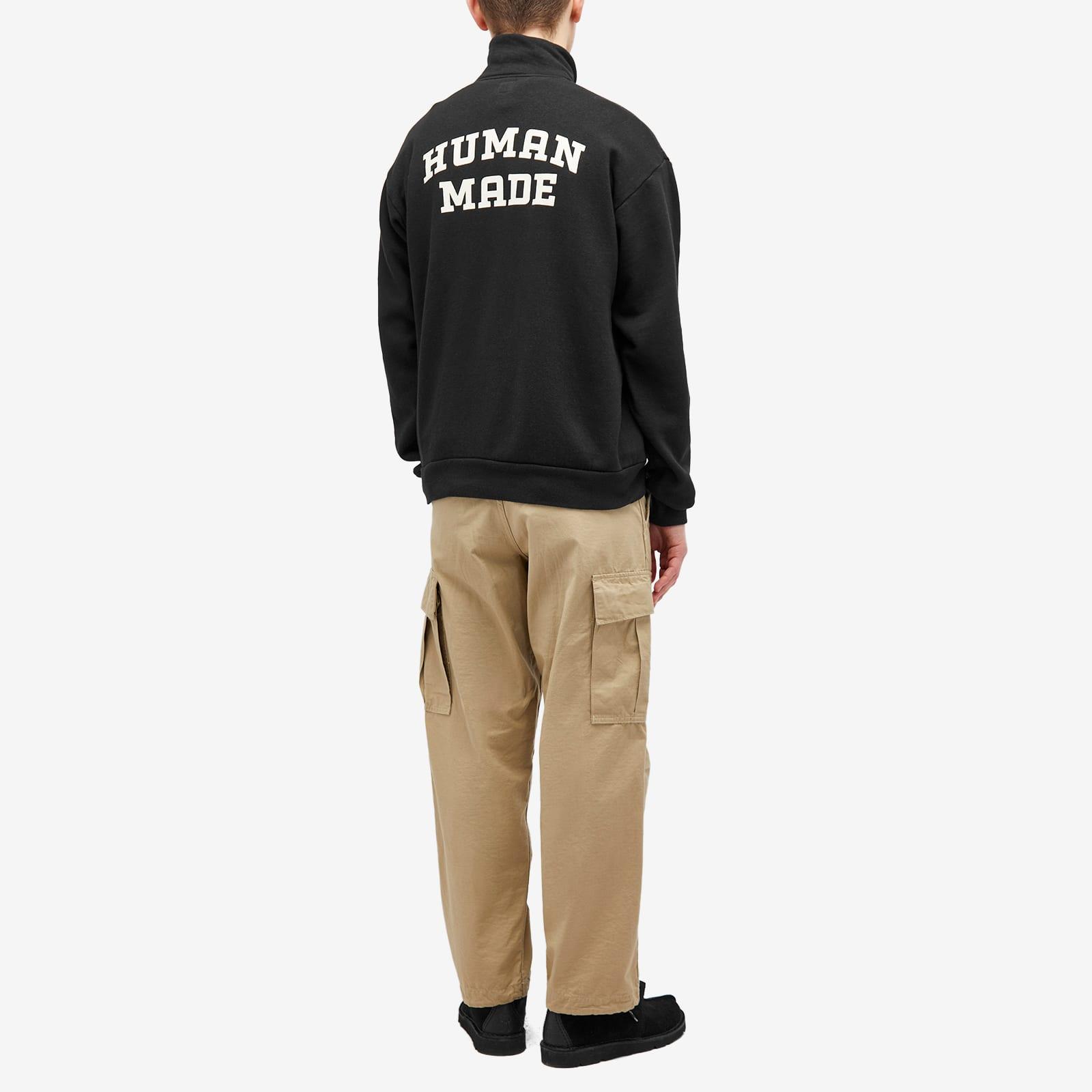 Human Made Military Half-Zip Sweatshirt in Black for Men | Lyst