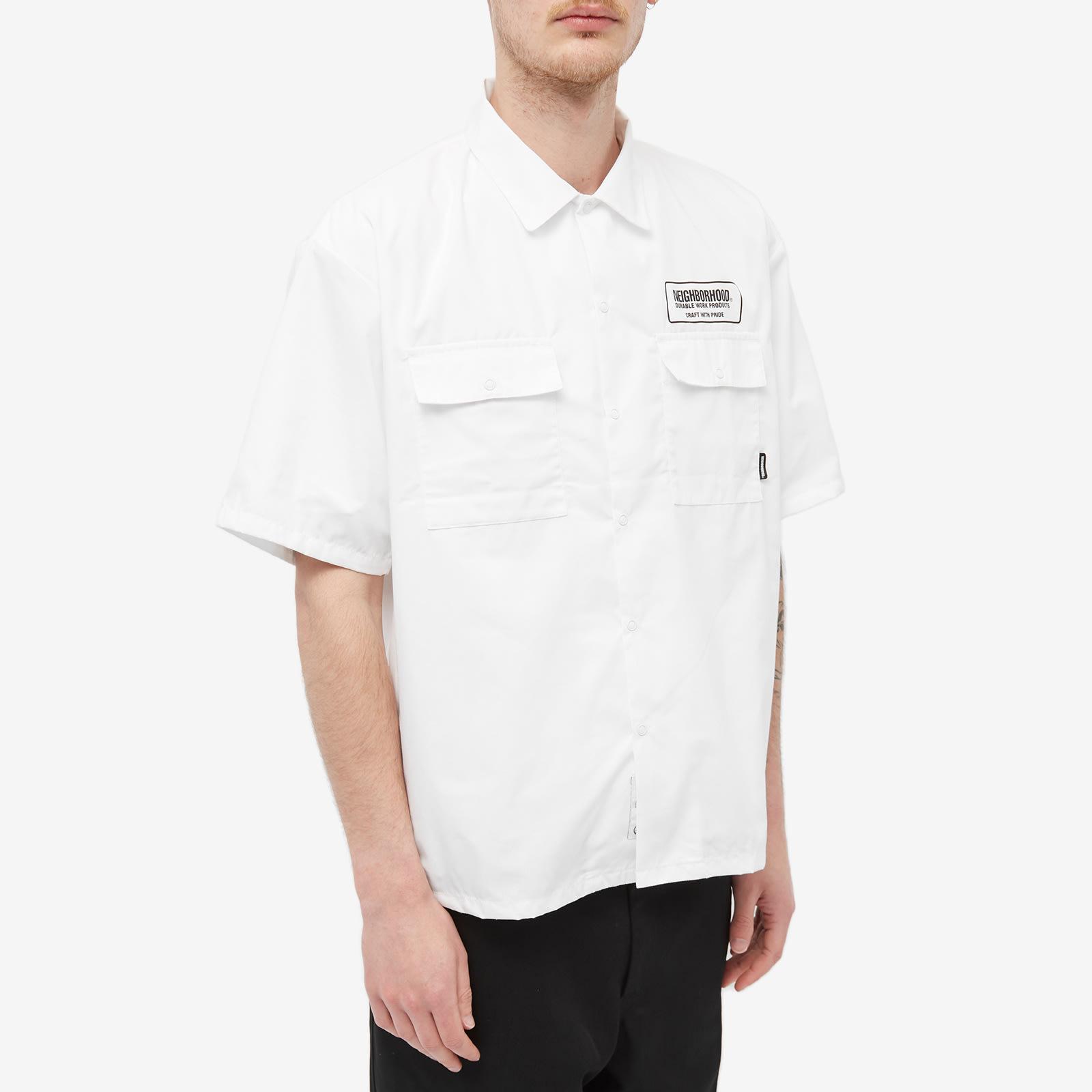 Neighborhood Classic Short Sleeve Work Shirt in White for Men | Lyst