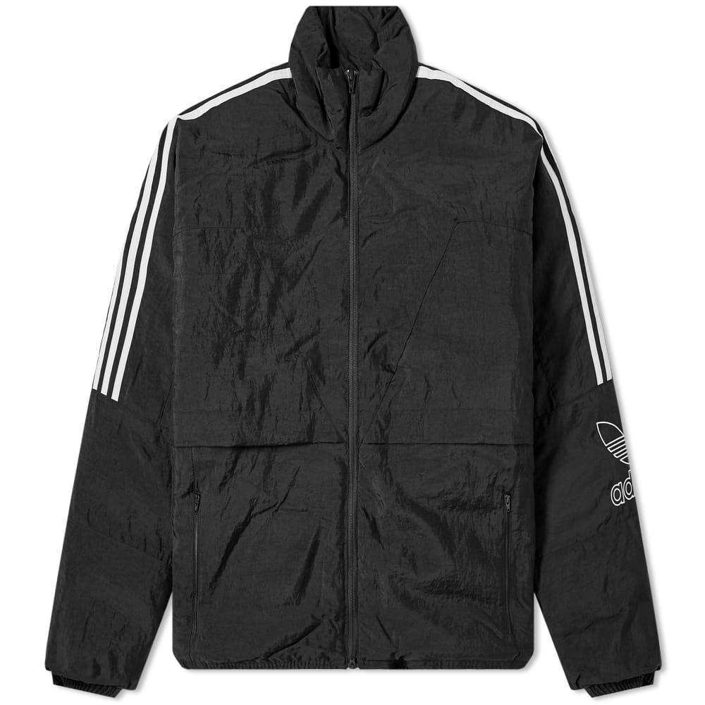 adidas Synthetic Outline Trefoil Jacket in Black for Men - Lyst
