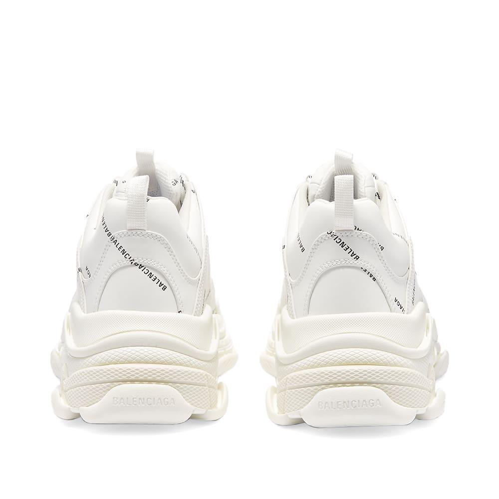 Balenciaga Logo Triple S Sneakers in White for Men | Lyst