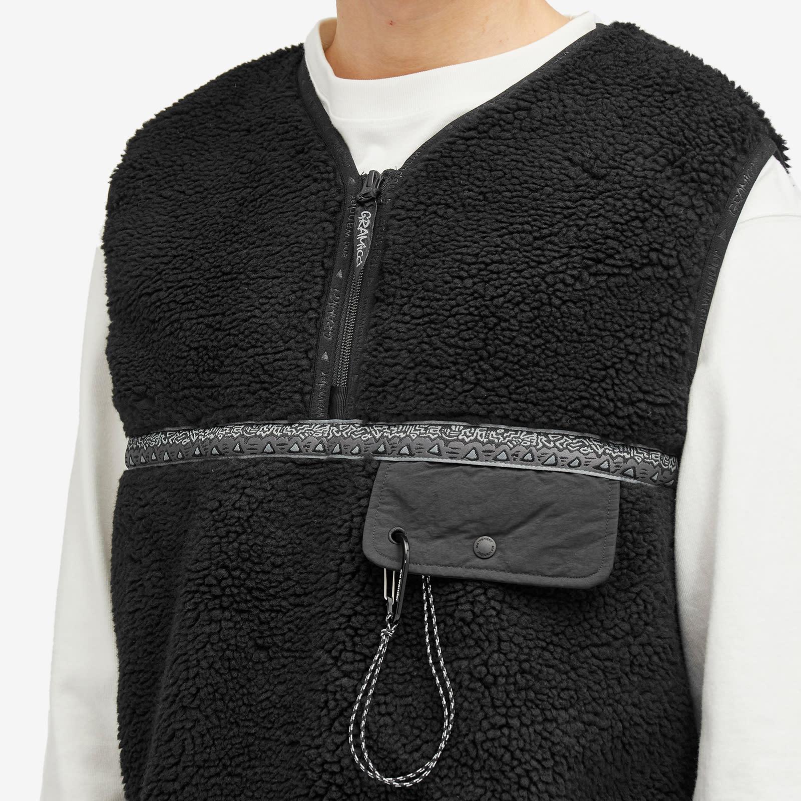 Gramicci X And Wander Tape Fleece Vest in Black for Men | Lyst UK