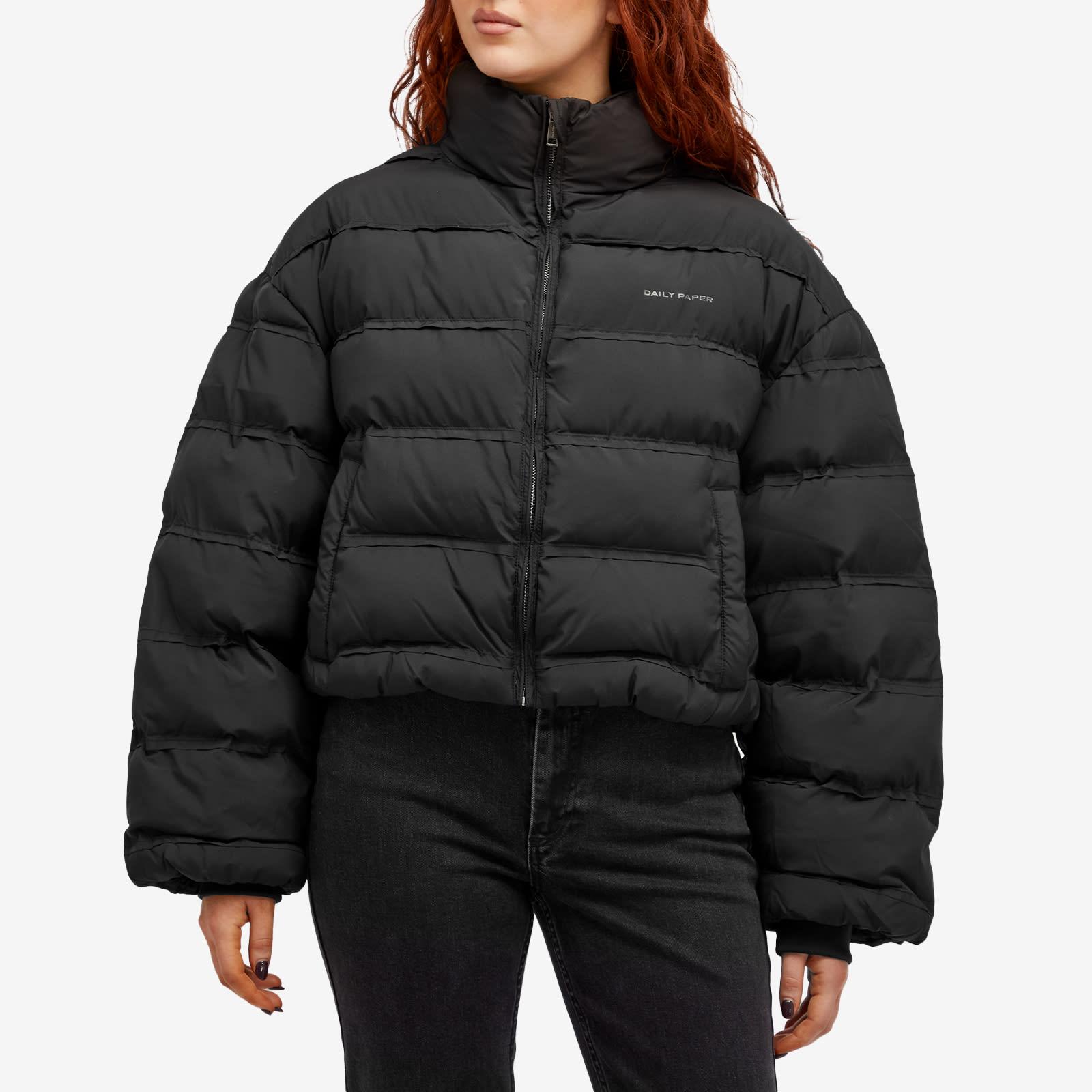 Daily Paper Relaxed Short Puffer Jacket in Black Lyst UK