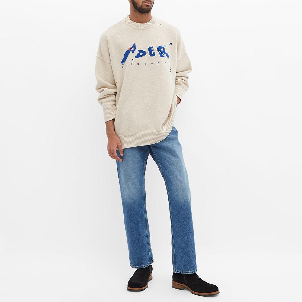 ADER error Logo Crew Knit in White for Men | Lyst