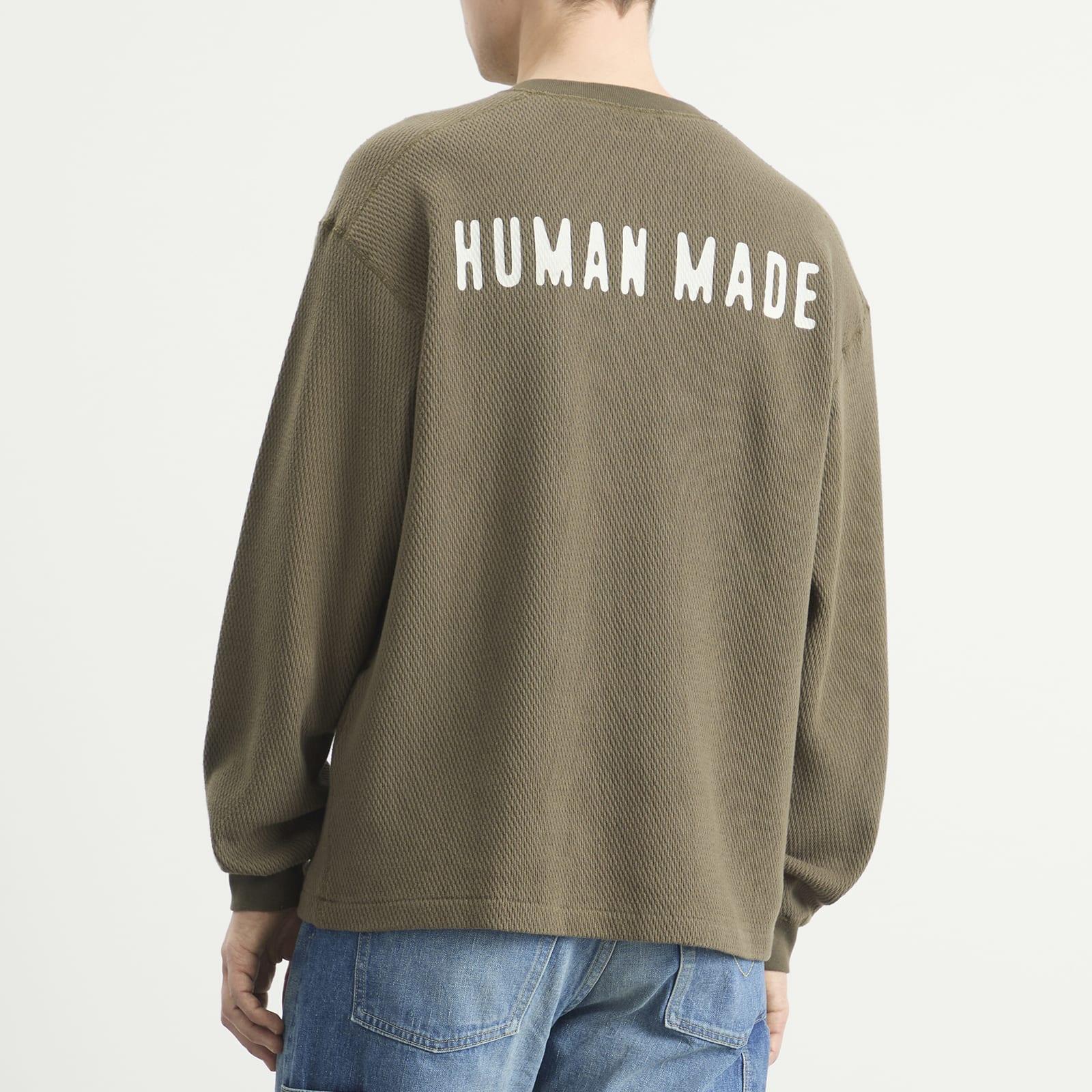 Human Made Henley Neck Small Heart Shirt in Green for Men | Lyst UK