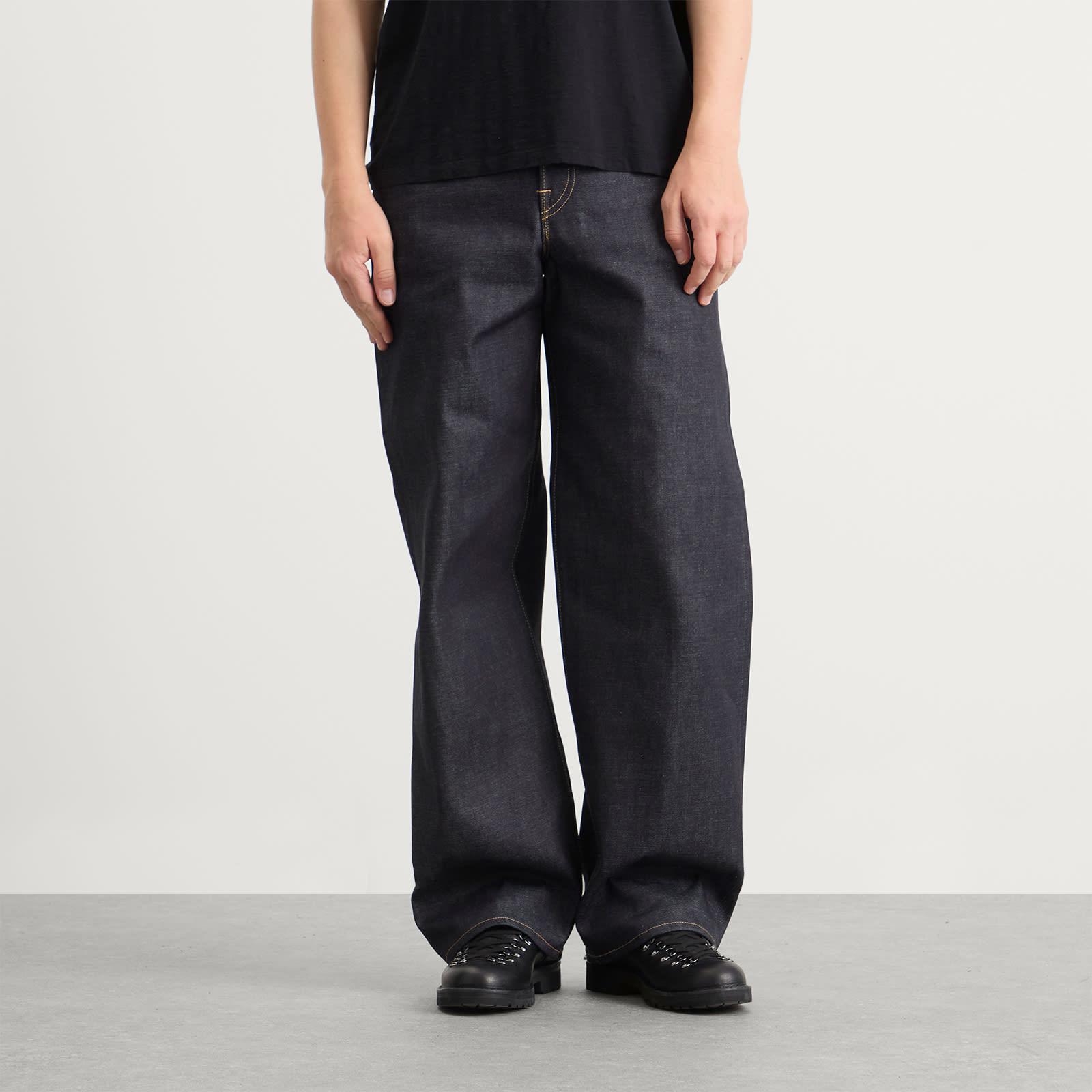 Edwin Indigo Selvage Denim Wide-Leg Pants in Blue for Men | Lyst