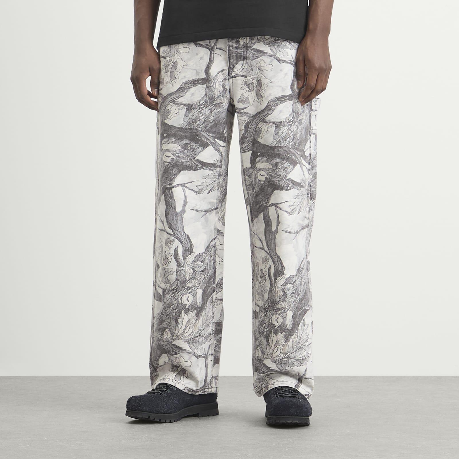 A Bathing Ape Tree Edge Camo Work Pants in Grey for Men | Lyst