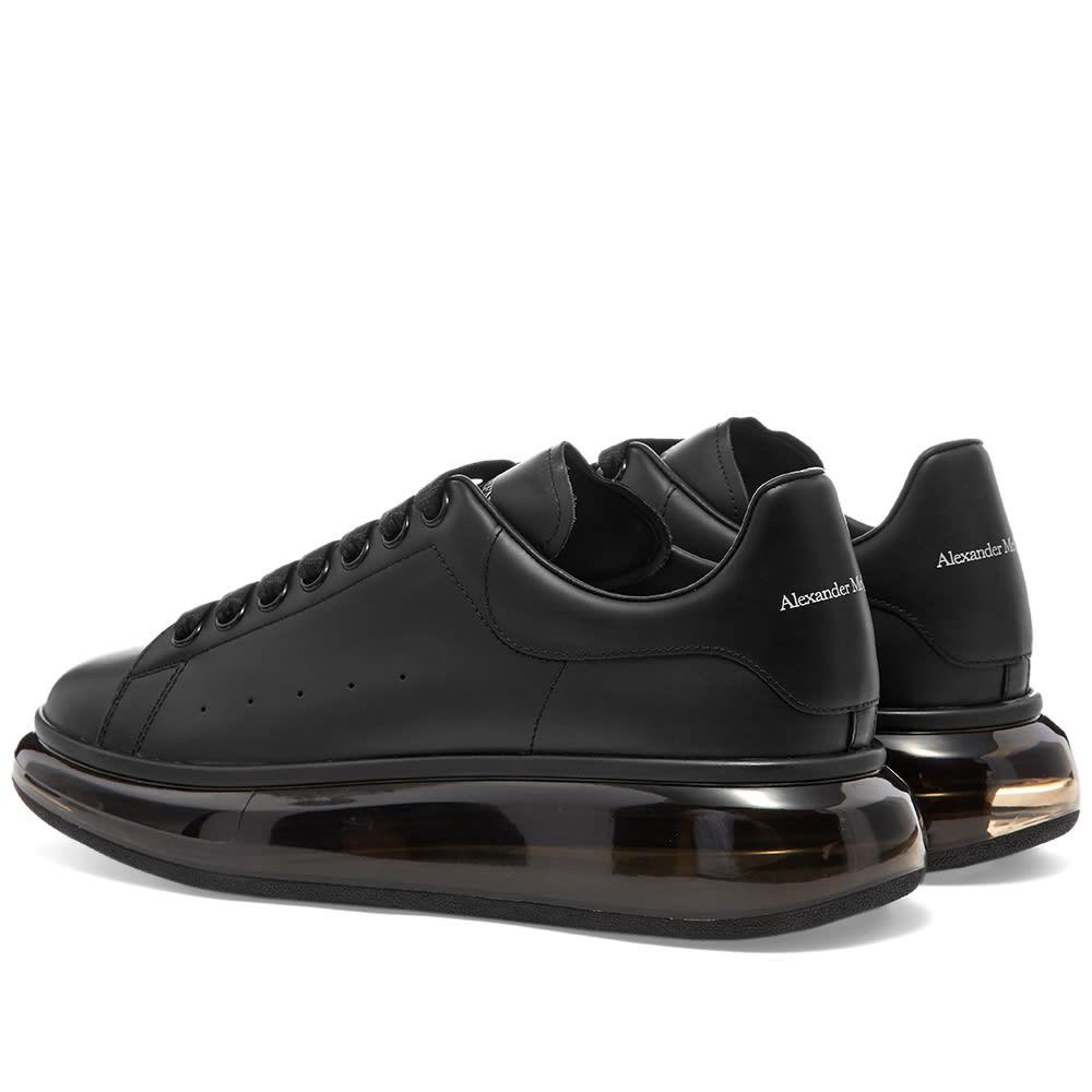 Alexander McQueen Leather Air Bubble Wedge Sole Sneaker in Black for ...