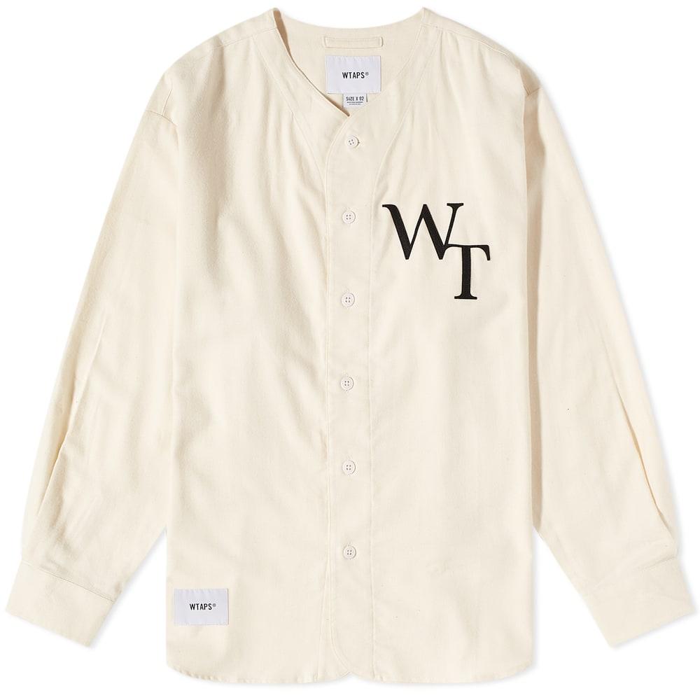 WTAPS League 02 Baseball Shirt in White for Men | Lyst