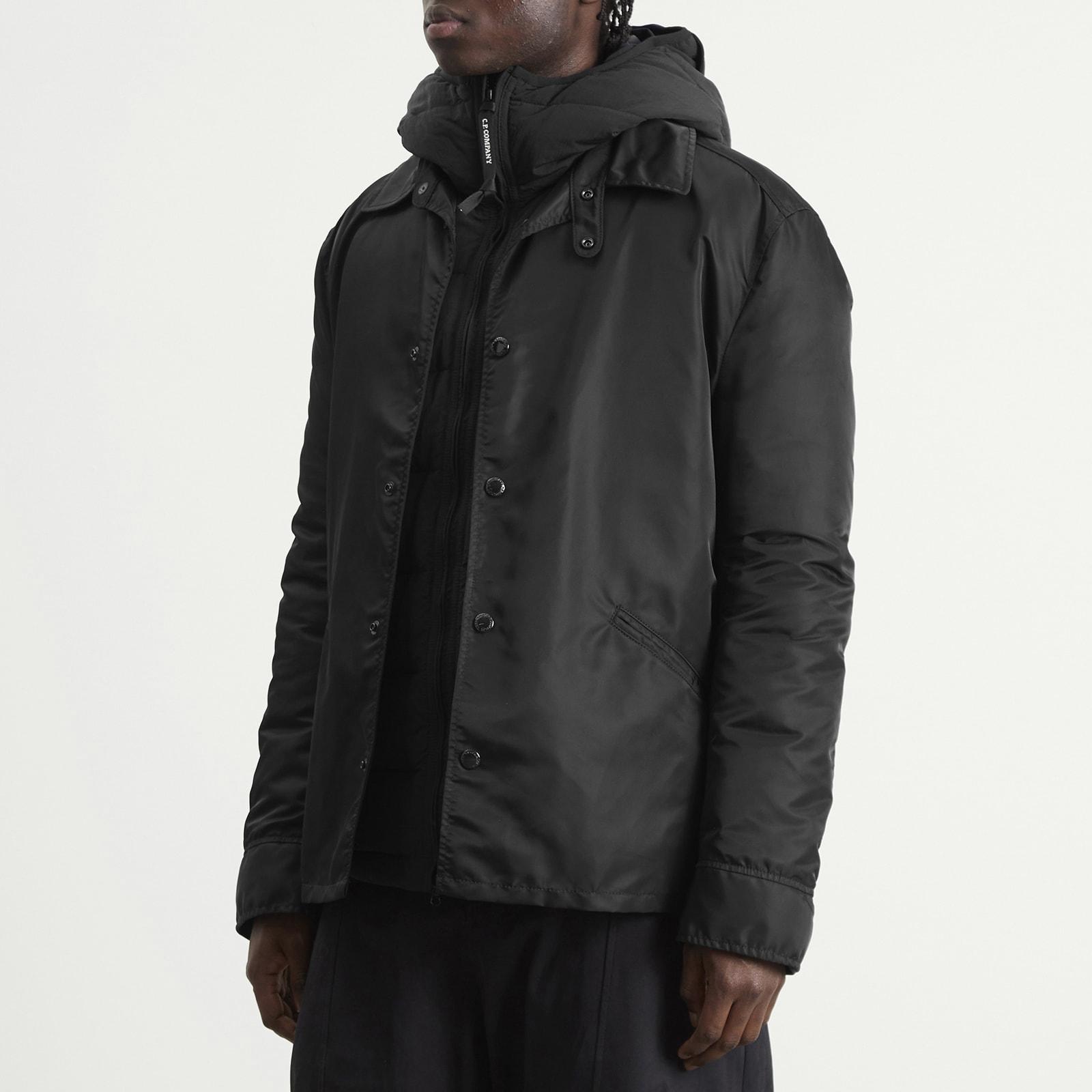 c.p company×junya watanabe ゴーグルジャケット 限定品 Junya Watanabe X C.P. Company Nylon Twill Goggle Jacket in Black