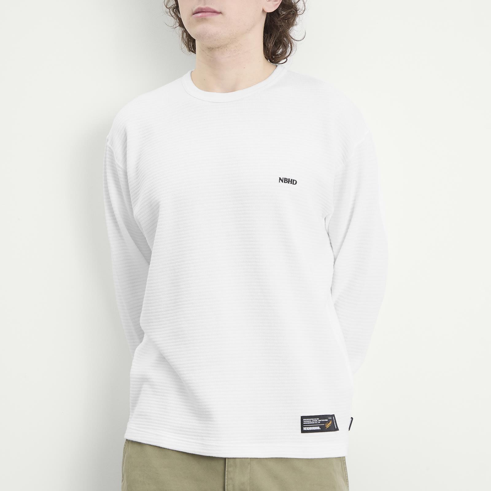 Neighborhood Waffle Crewneck in White for Men | Lyst