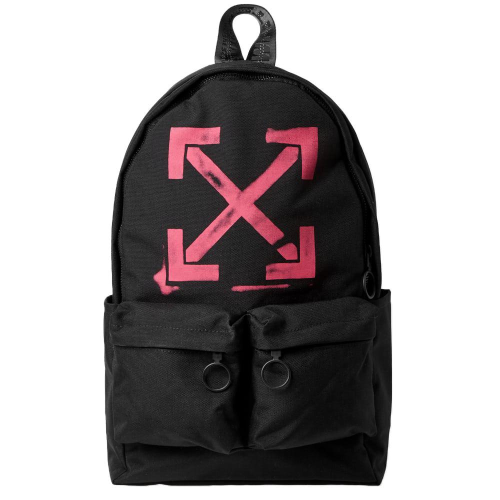 white pink backpack