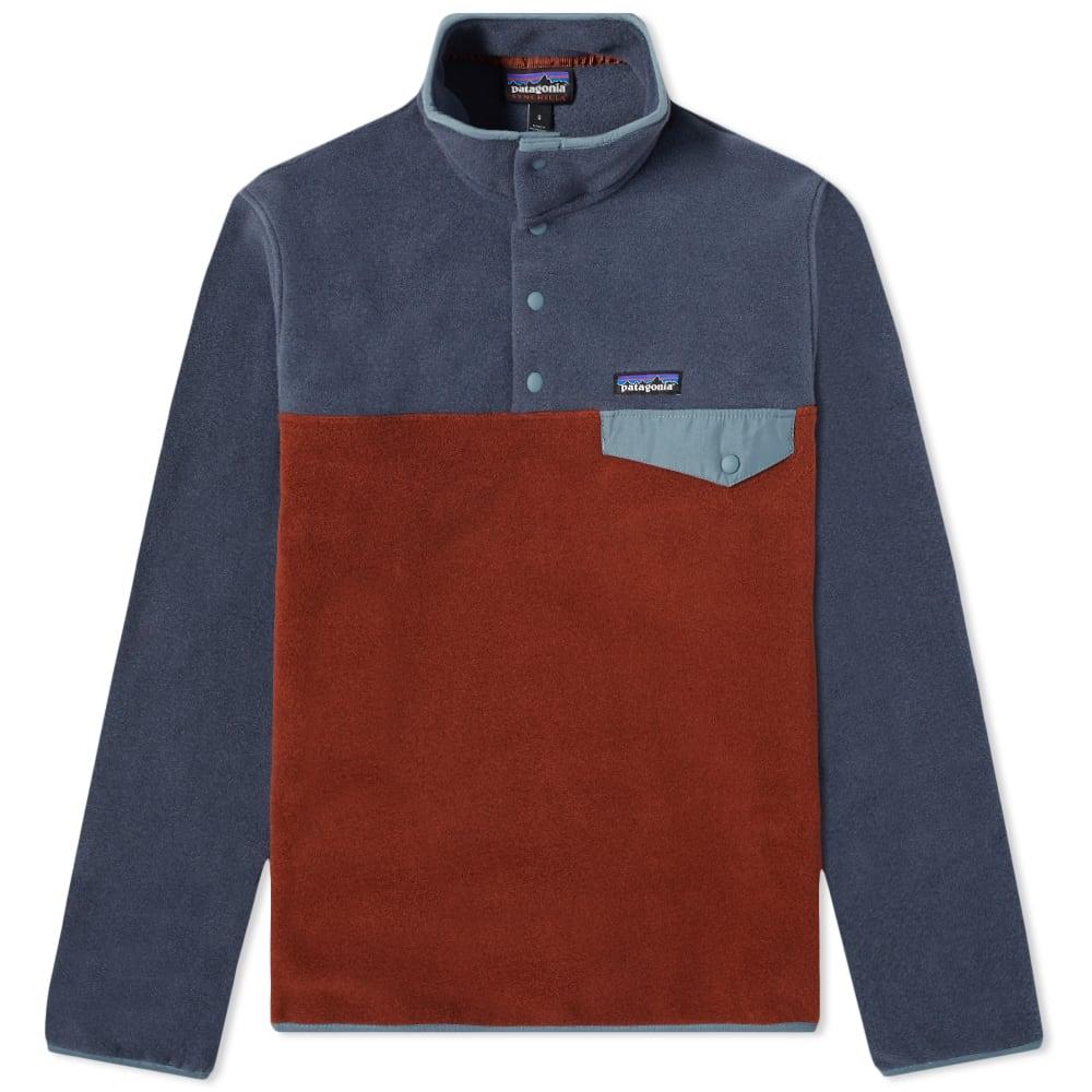 Red and blue patagonia pullover best sale