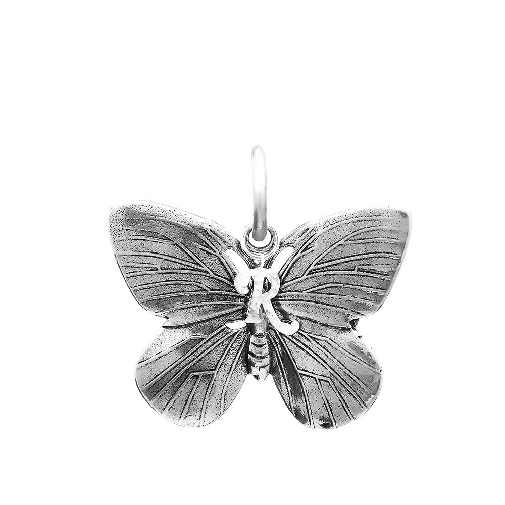 Raf Simons Butterfly Charm in Metallic for Men | Lyst
