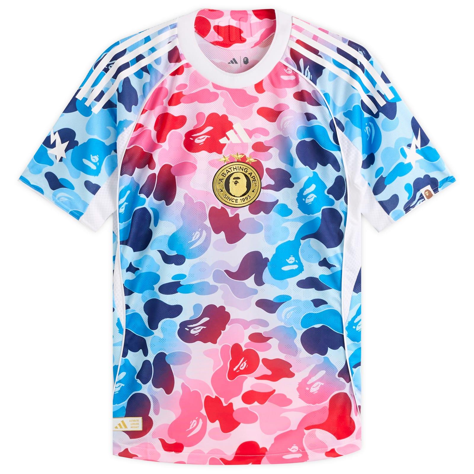 トップス adidas A BATHING BAPE Jersey Shock Blue adidas X Bape Jersey in Blue for Men | Lyst