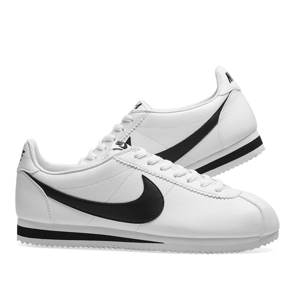 Nike Cortez Basic Leather Og Shoe in White - Save 63% | Lyst Australia
