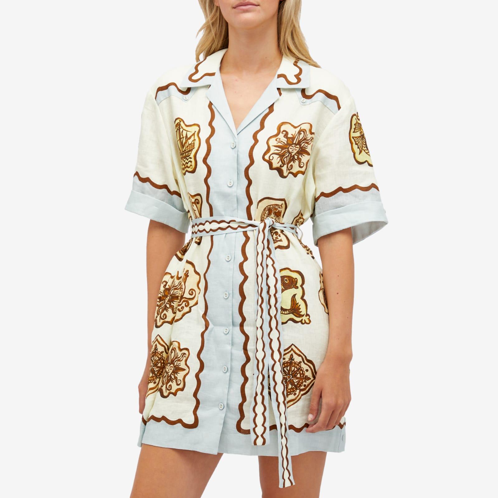 acler oakwood mini dress in ivory OAKWOOD MINI DRESS
