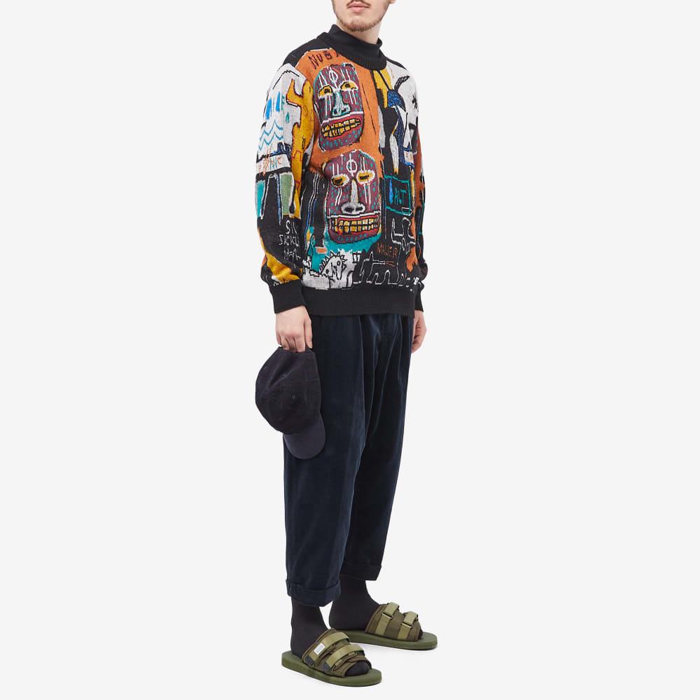 Wacko Maria Jean-michel Basquiat Crew Knit in Blue for Men | Lyst