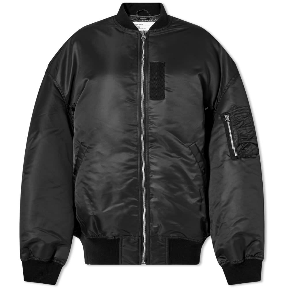 R13 Zip Out Down Bomber Jacket in Black | Lyst Canada
